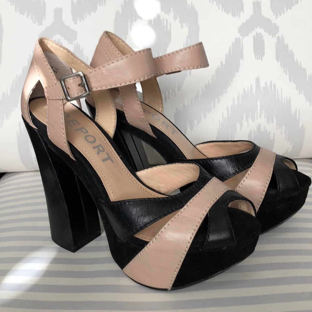 Report retro inspired platform heels size 7 1/2